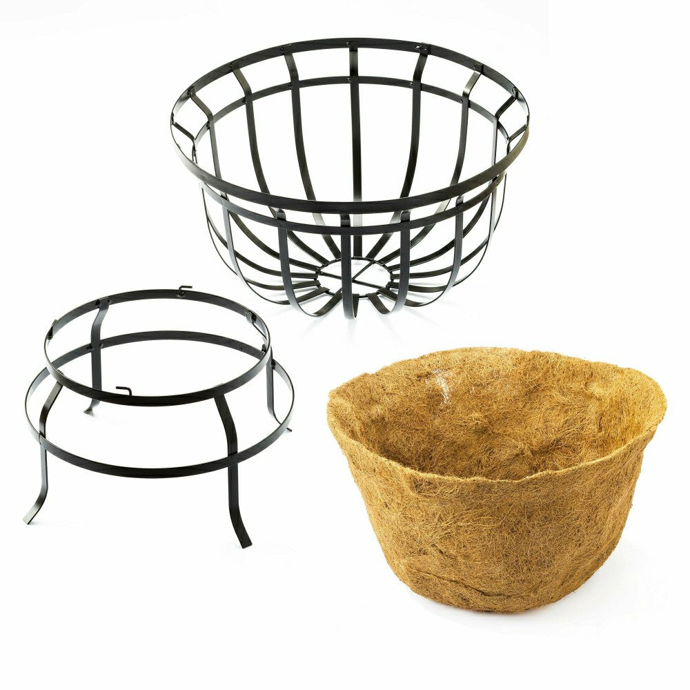 Round Coco Basket Planter | Plow & Hearth