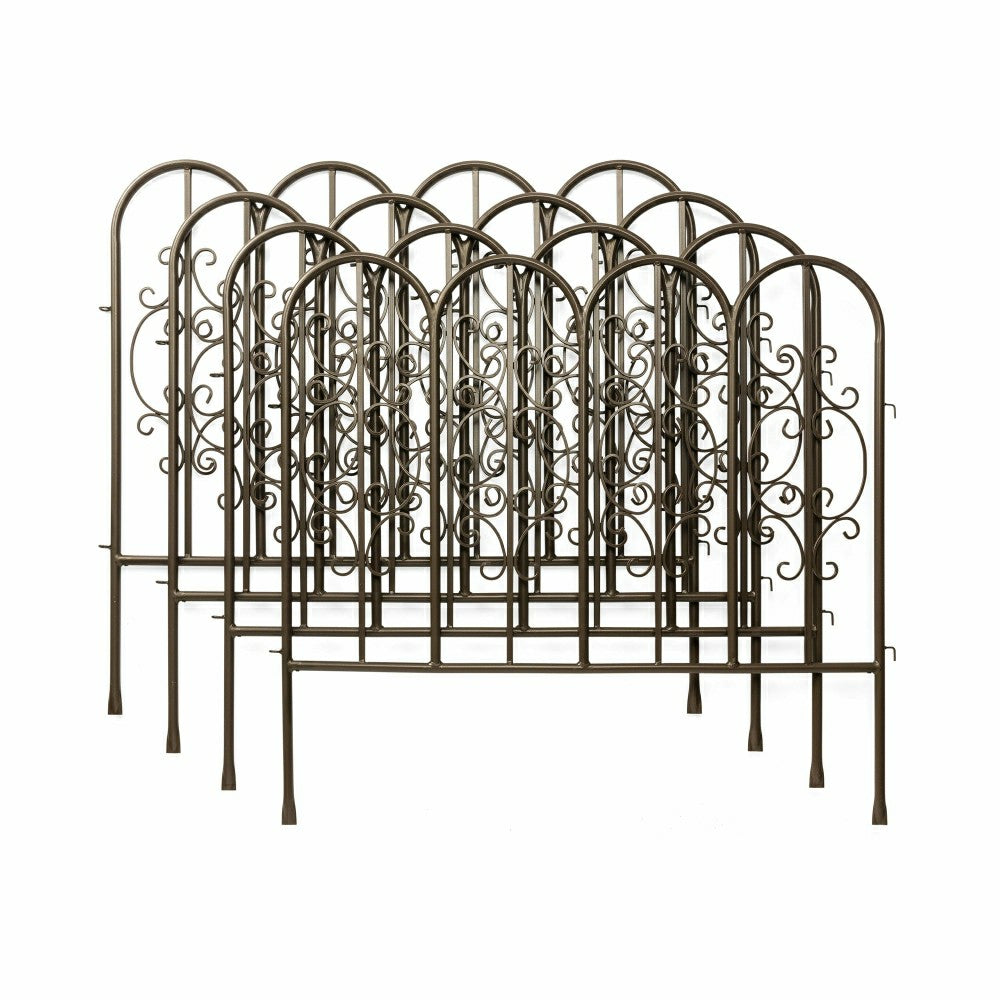 Iron Garden Fencing 4-Piece Set | Plow & Hearth