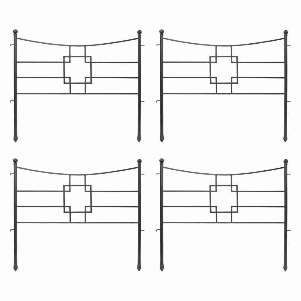 Square-on-Squares Fence Section, Set of 4 | Plow & Hearth