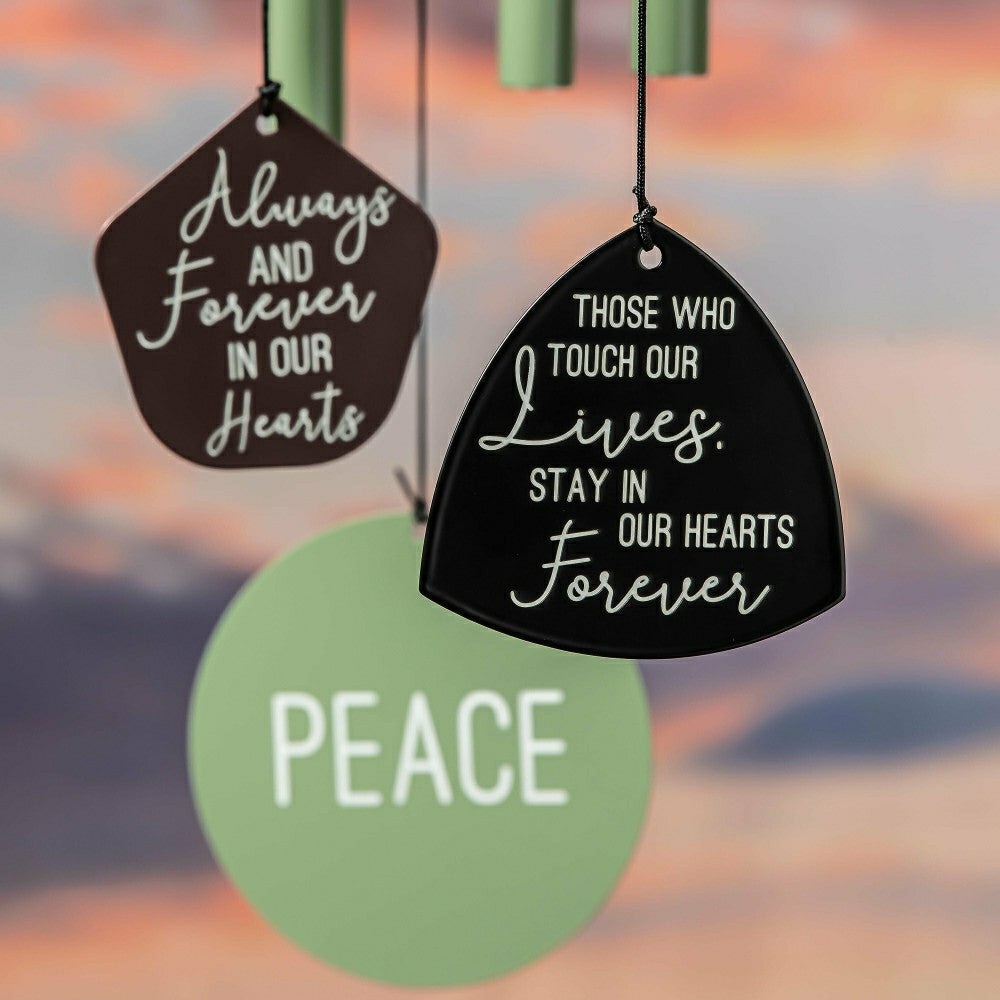 "Stay in Our Heart Forever" Hand-Tuned Avria Wind Chime, 30" H | Plow & Hearth