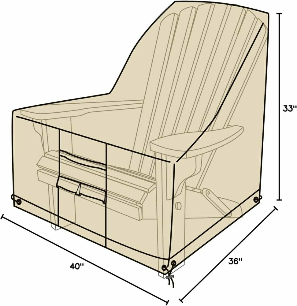 Deluxe Adirondack Chair Cover | Plow & Hearth
