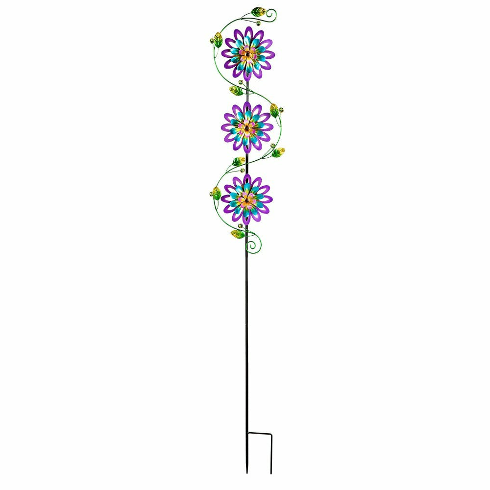 Spinning Violets Garden Stake | Plow & Hearth