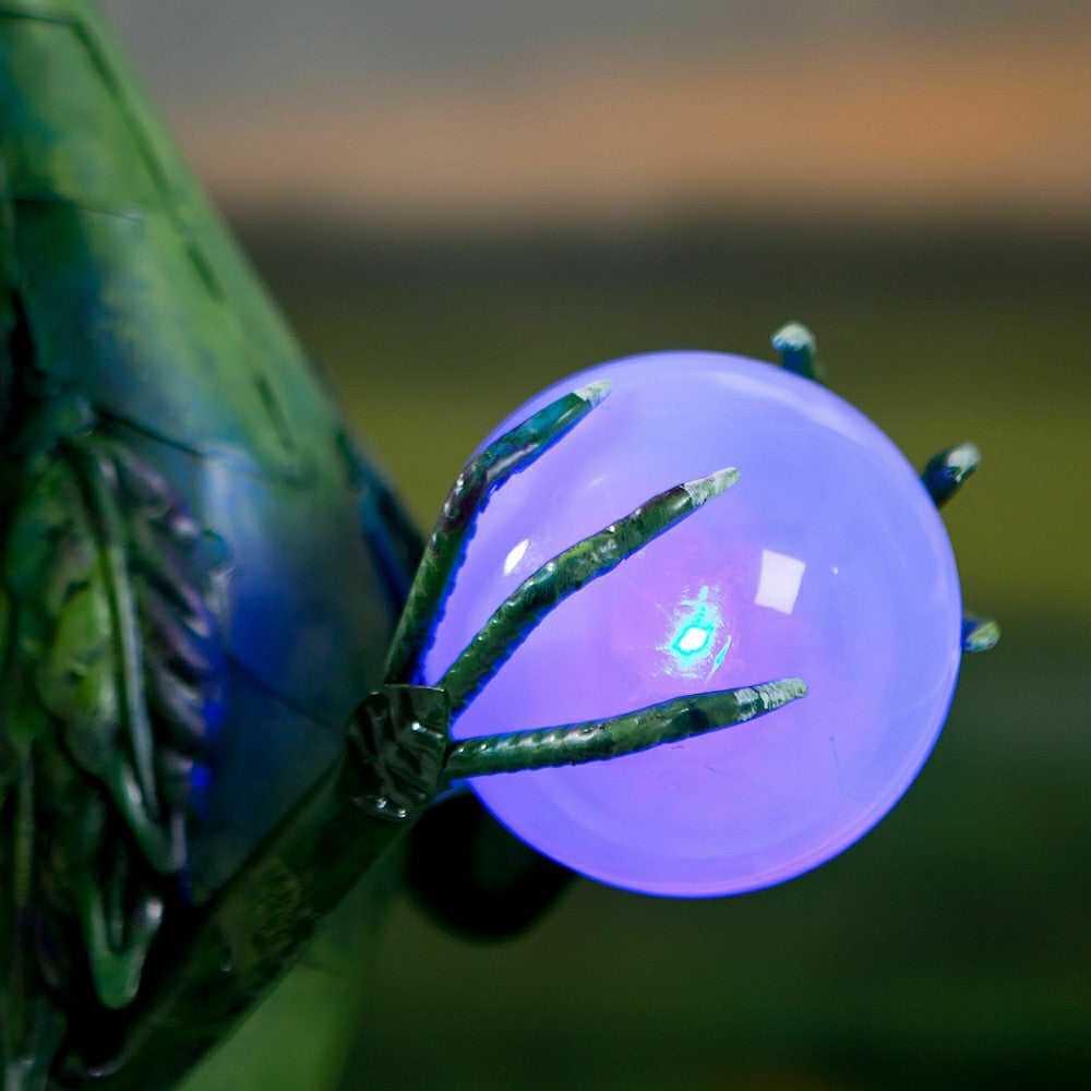 Green Dragon Statue with Solar Pearl | Plow & Hearth