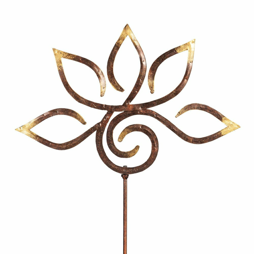 Lotus Zen Symbols Metal Garden Stake | Plow & Hearth