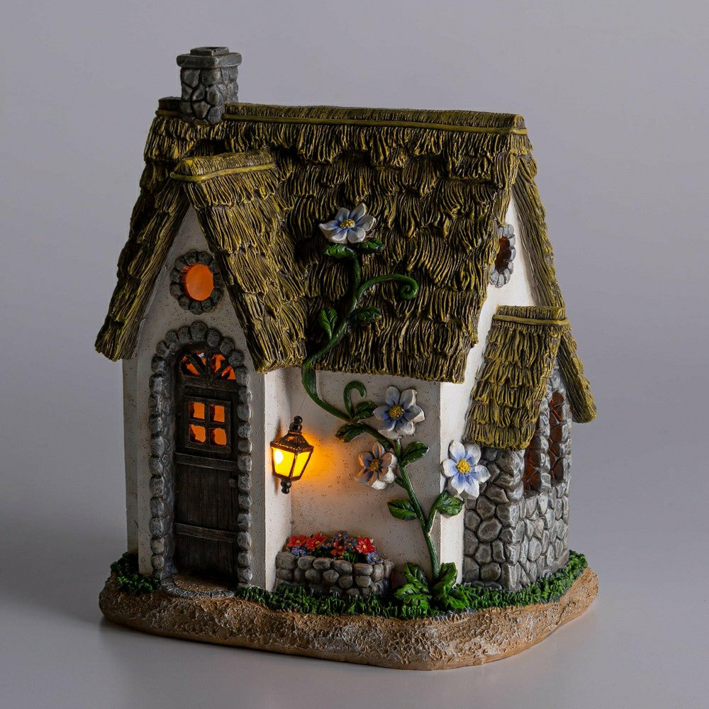 Miniature Fairy Garden Solar English Stone Cottage | Plow & Hearth