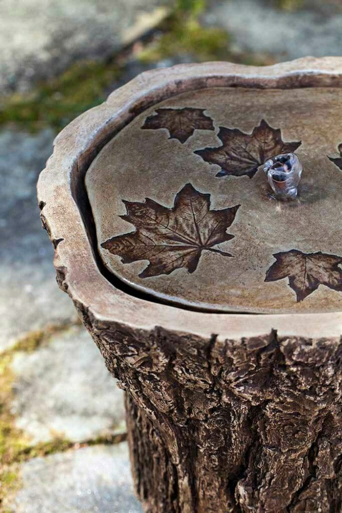 Tree Stump Garden Fountain | Plow & Hearth