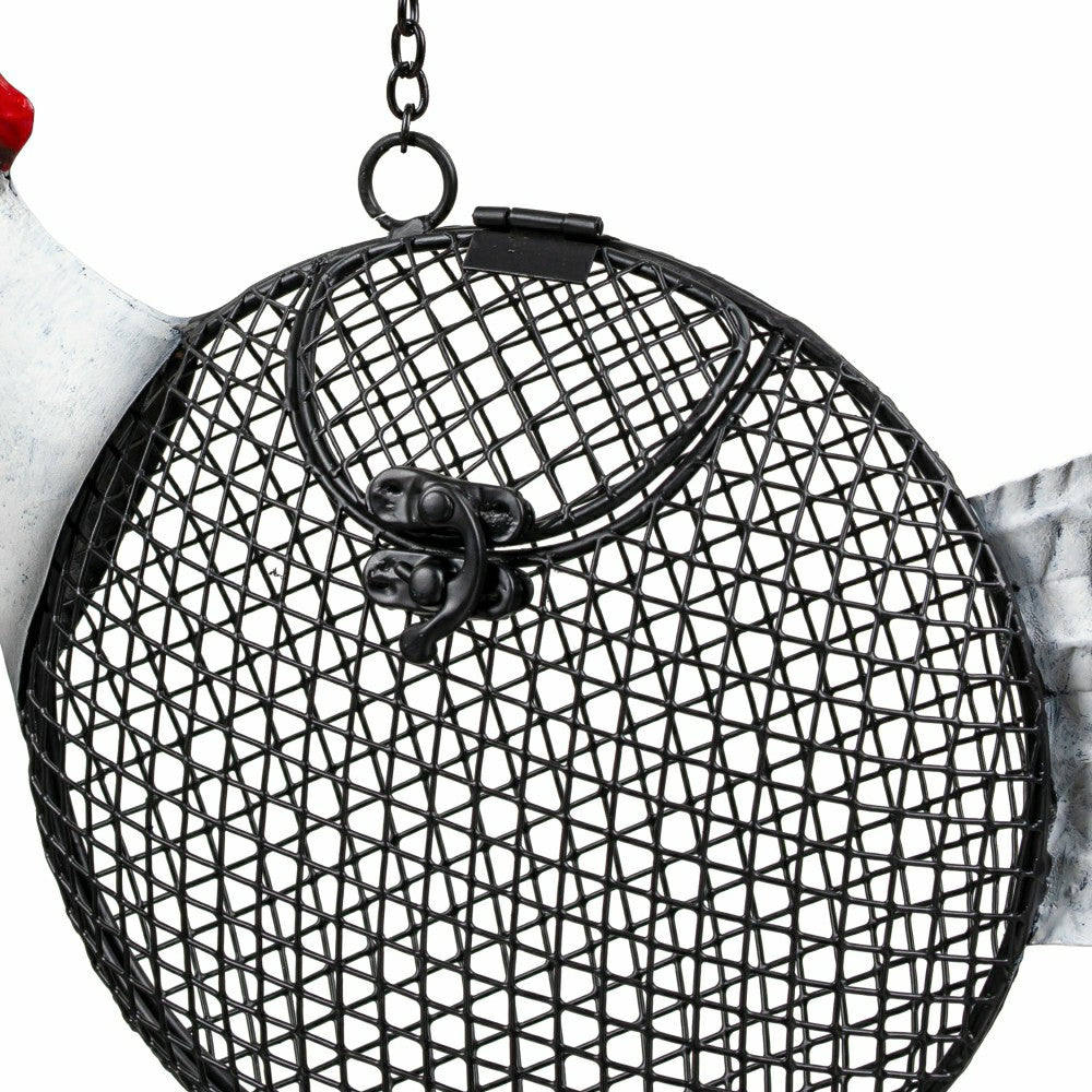 Petal & Plow Bird Feeder, Metal Rooster Seed Feeder | Plow & Hearth