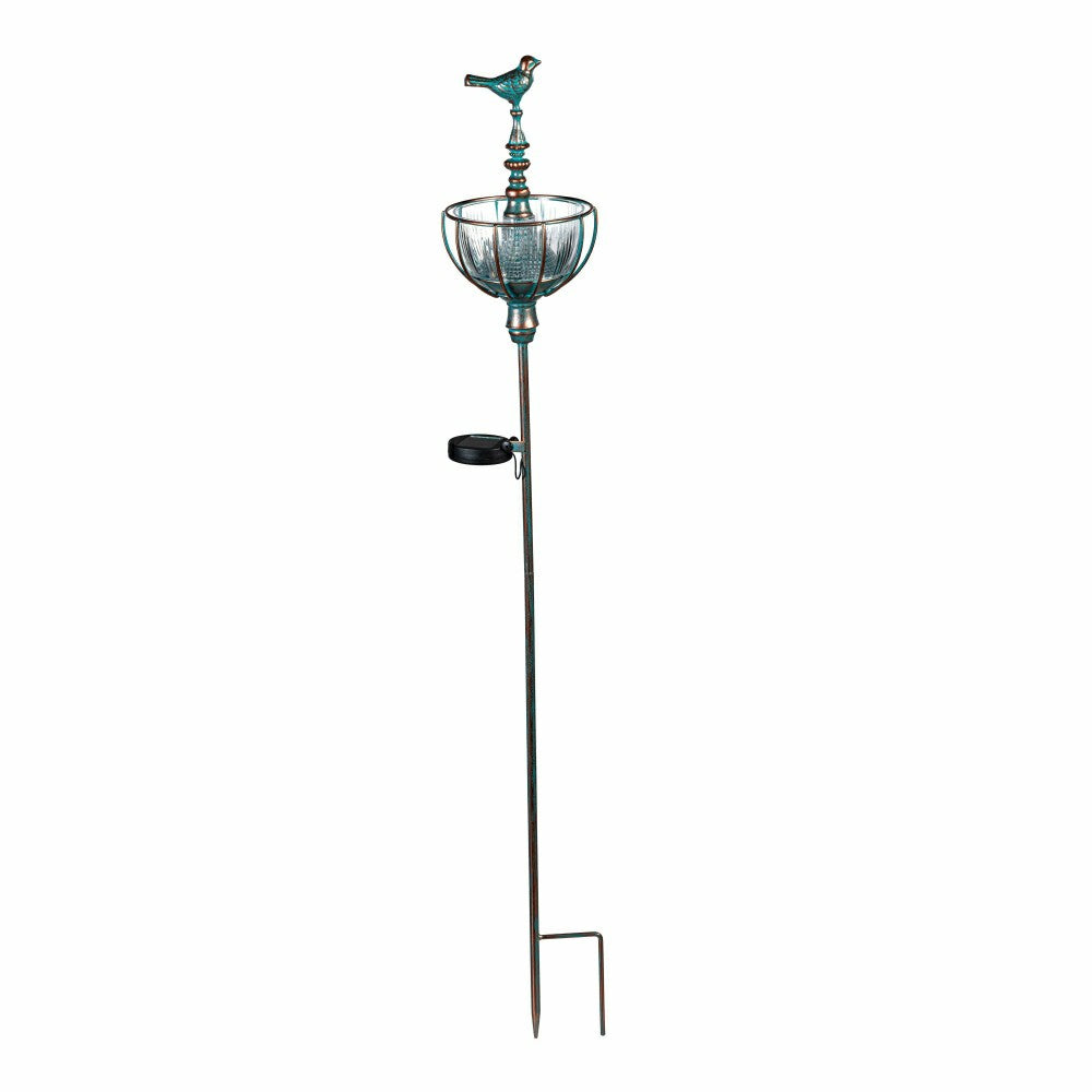 Solar Bird Feeder Garden Stake, Bird | Plow & Hearth