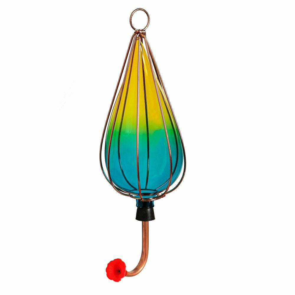 Ombre Glass Hummingbird Feeders, Set of 3 | Plow & Hearth
