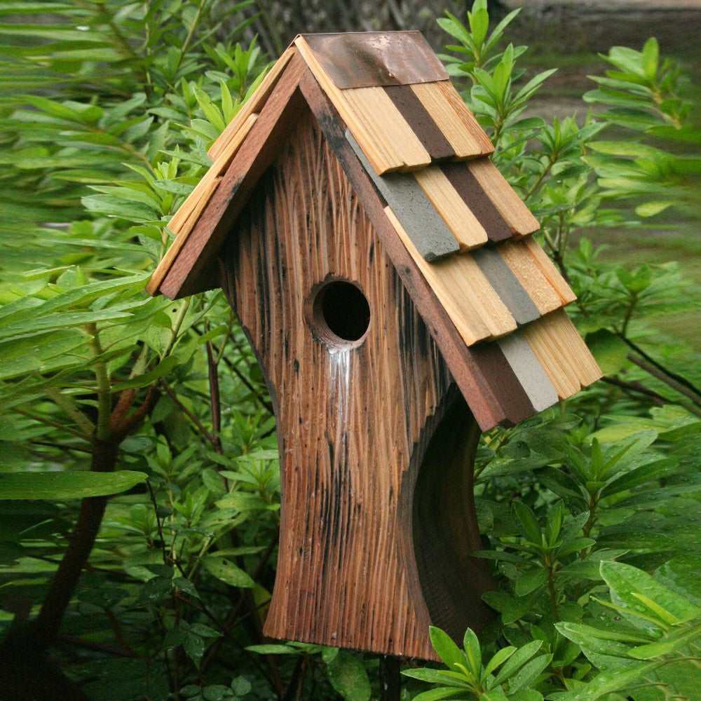 Knottingham Antique Cypress Shingled Roof Birdhouse | Plow & Hearth