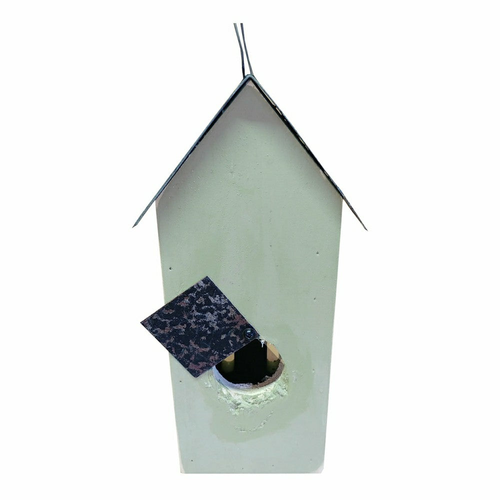 Stenciled Butterfly Bird House with Metal Roof | Plow & Hearth