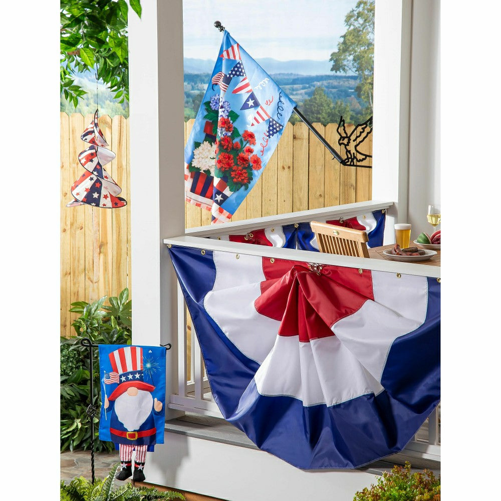 Patriotic Lit Bunting Kit, Large | Plow & Hearth