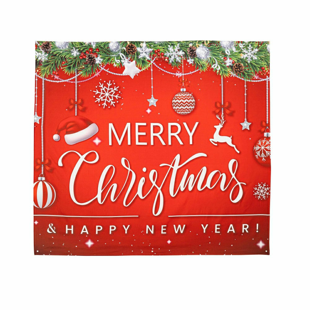 Merry Christmas & Happy New Year Single Garage Door Cover | Plow & Hearth