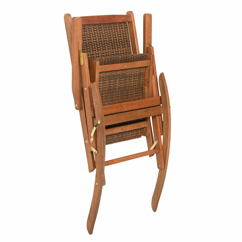 Claytor Folding Eucalyptus Outdoor Rocker | Plow & Hearth