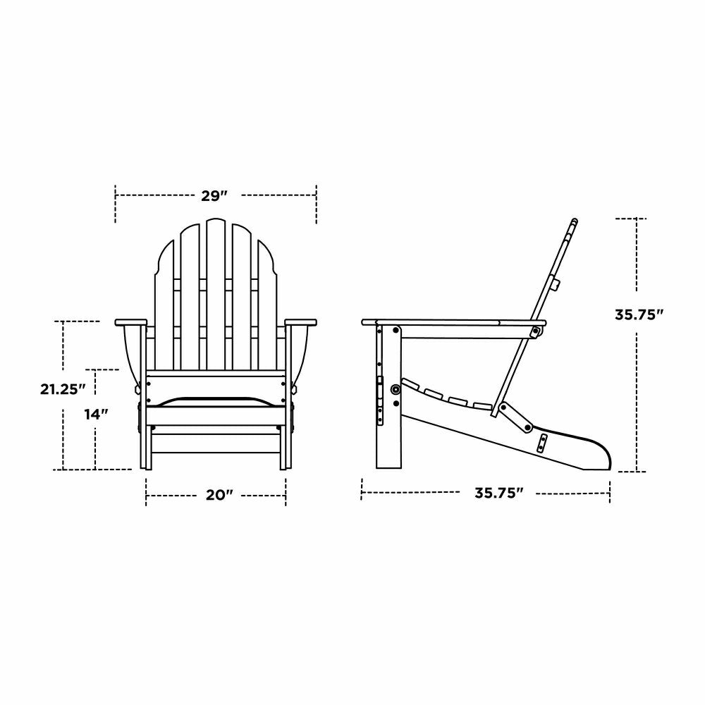 Poly-Wood Adirondack Chair | Plow & Hearth