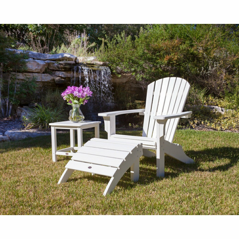 POLYWOOD® Seashell Ottoman | Plow & Hearth