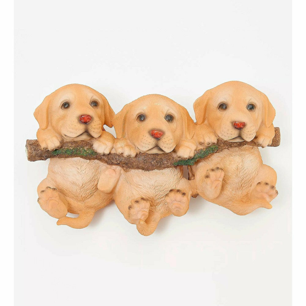 3 Puppies Hanging from a Branch Wall Décor | Plow & Hearth