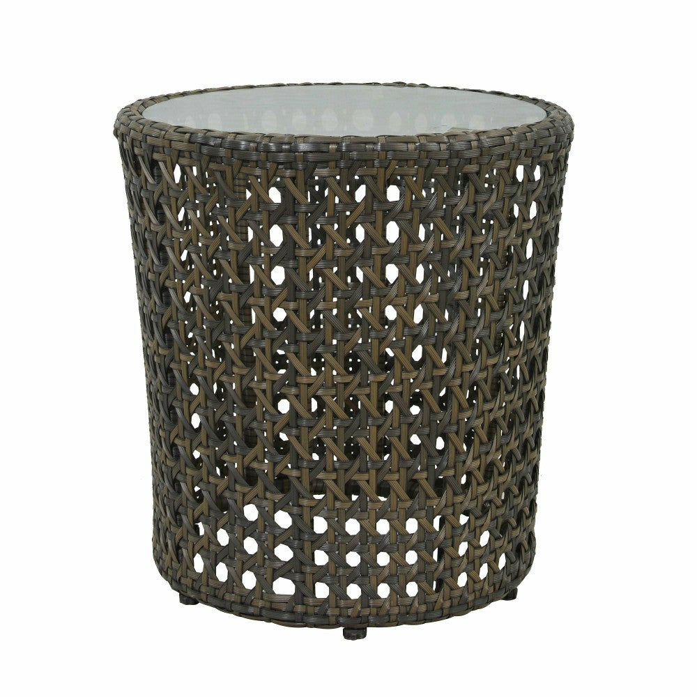 Wicker Conversation Set with Ottomans and Sunbrella Cushions, 5-Piece | Plow & Hearth