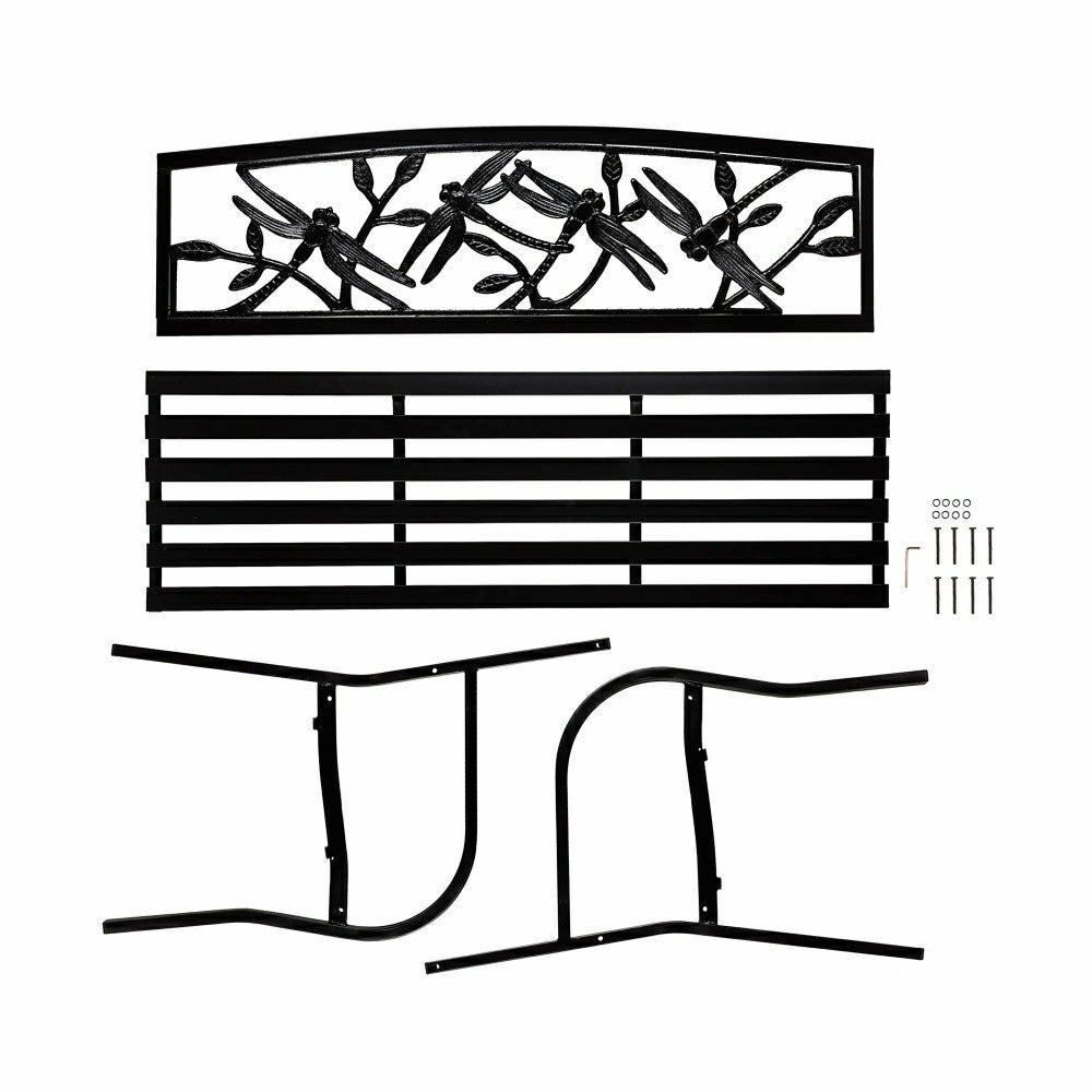 Dragonfly Metal Garden Bench | Plow & Hearth