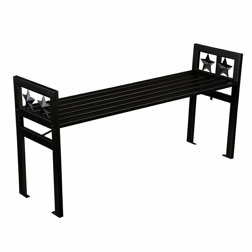 Metal Star Backless Bench | Plow & Hearth