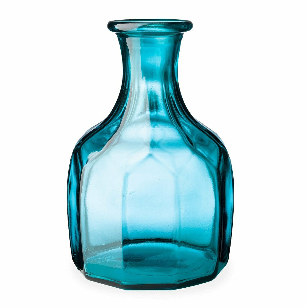 Zeta Geometric Recycled Glass Vase | Plow & Hearth