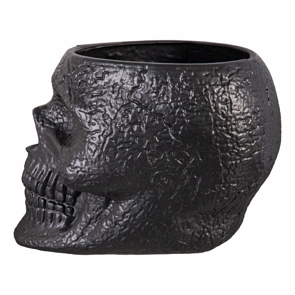Skull shaped planter pot, 11"x 16"x 11.5" | Plow & Hearth
