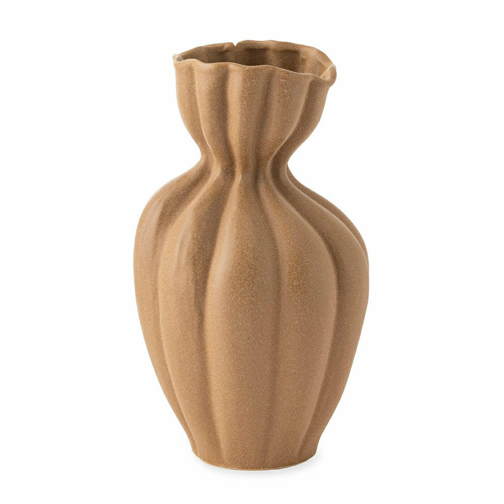 11" Textured Stoneware Vase | Plow & Hearth