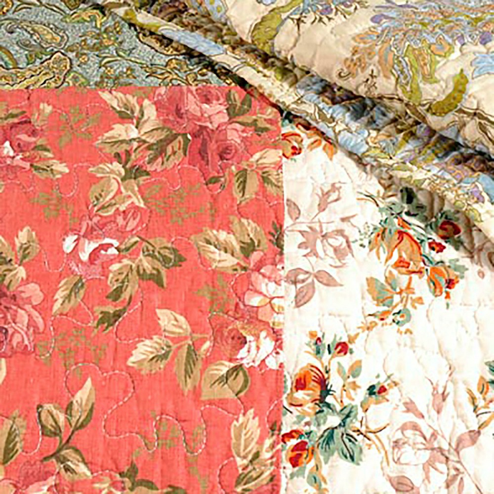 Wildflower Patchwork Block Quilt | Plow & Hearth
