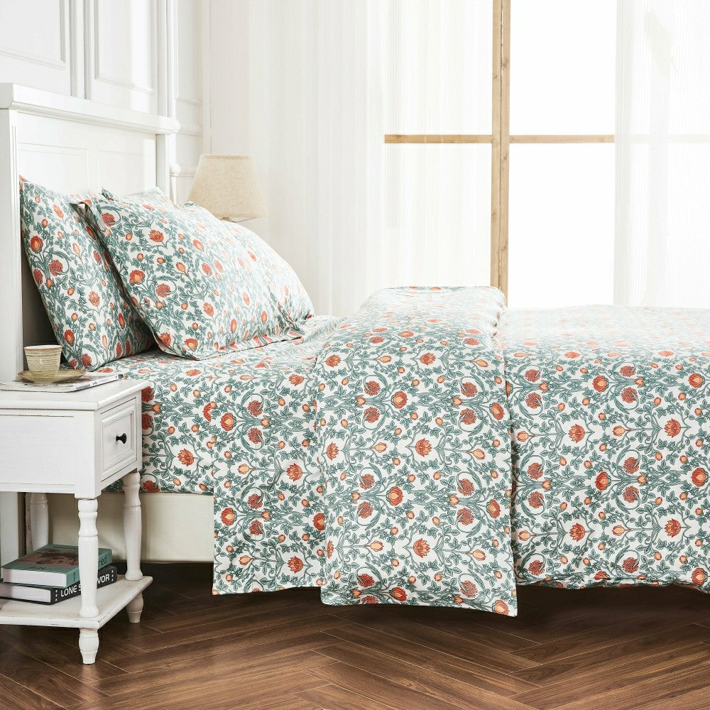 Arts & Crafts Floral Printed Duvet Set | Plow & Hearth