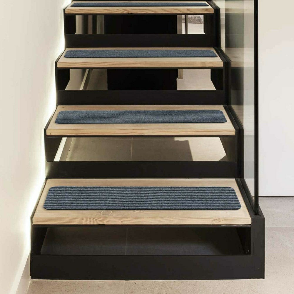 Basic Stair Tread Rugs, Light Gray | Plow & Hearth