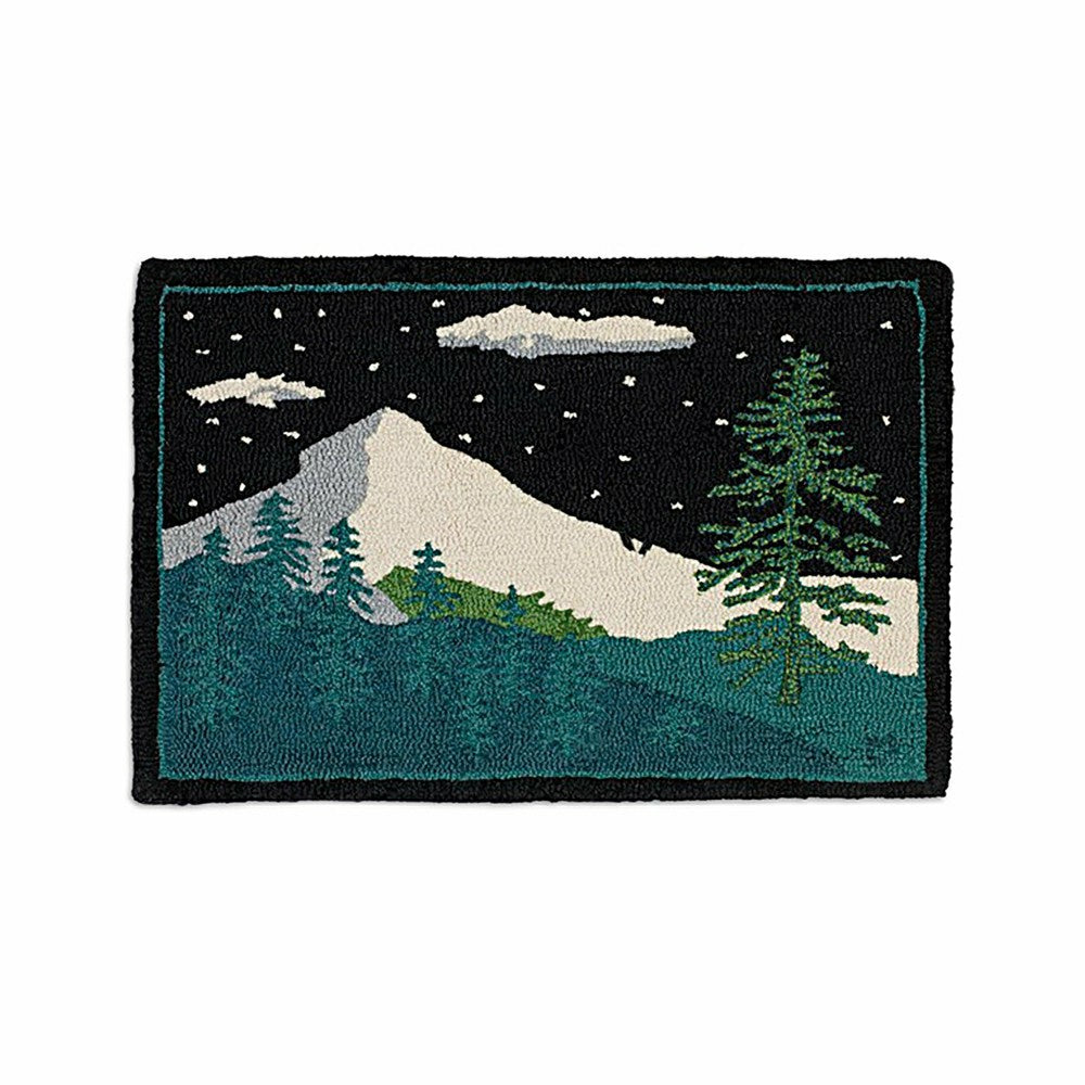 Winter Woods Hand-Hooked Wool Rug, 24" x 36" | Plow & Hearth