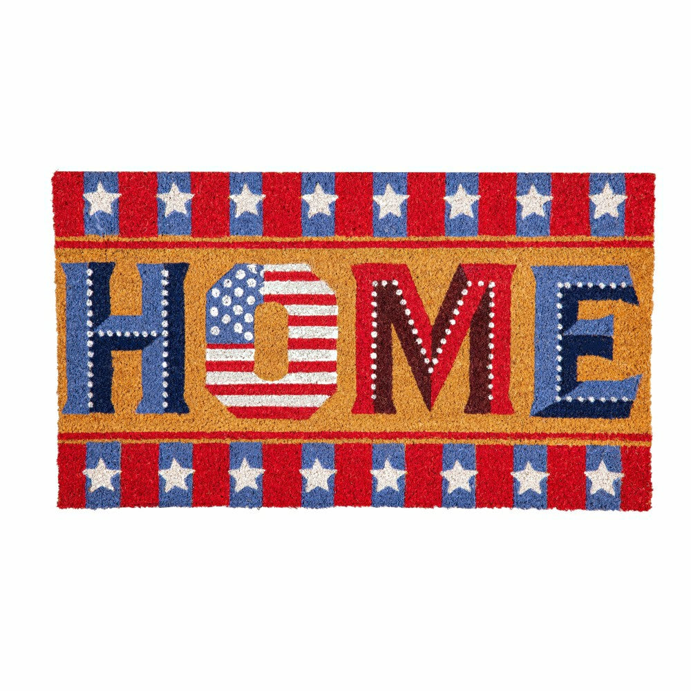 Patriotic Home Coir Mat | Plow & Hearth