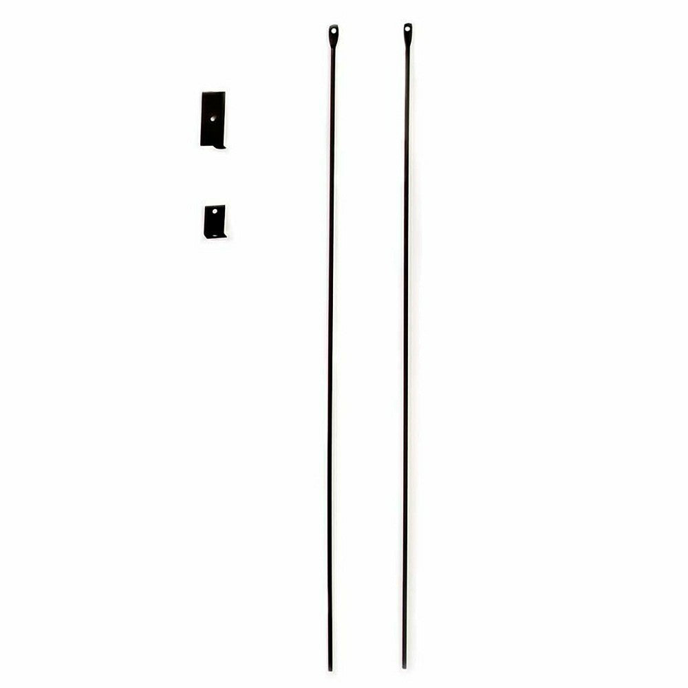 Mesh Curtain Fireplace Screen Curtains, 22"H x 48"W | Plow & Hearth