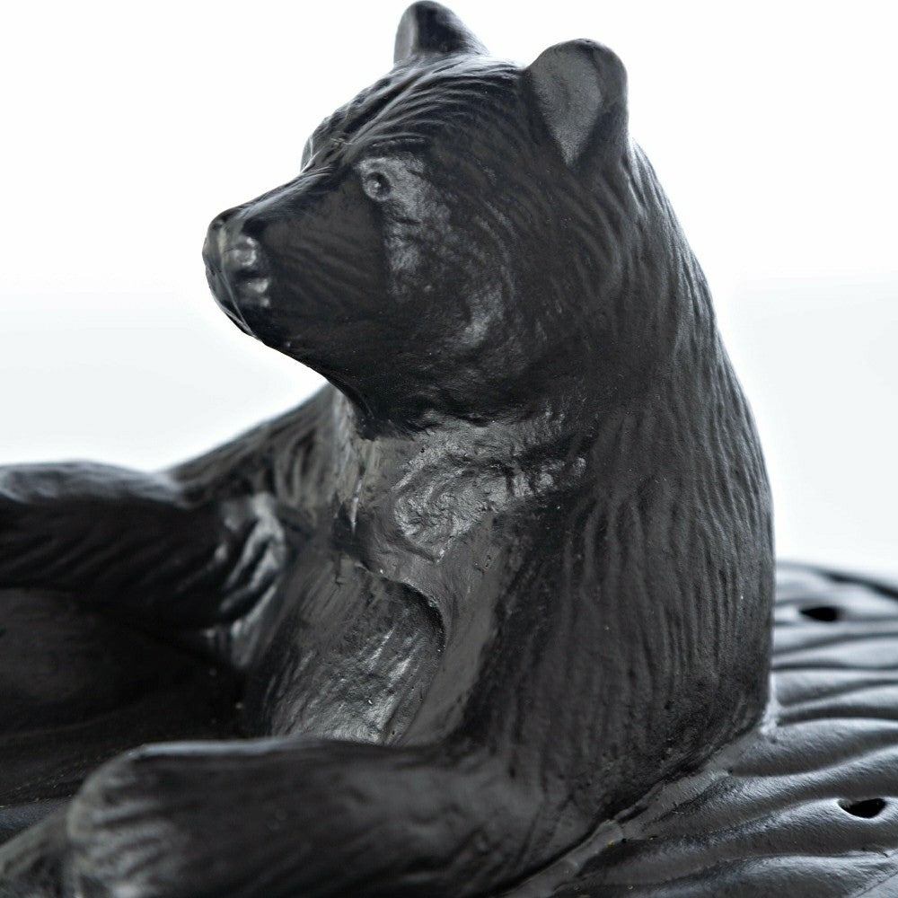 Bear in Bath Wood Stove Steamer in Cast Iron | Plow & Hearth