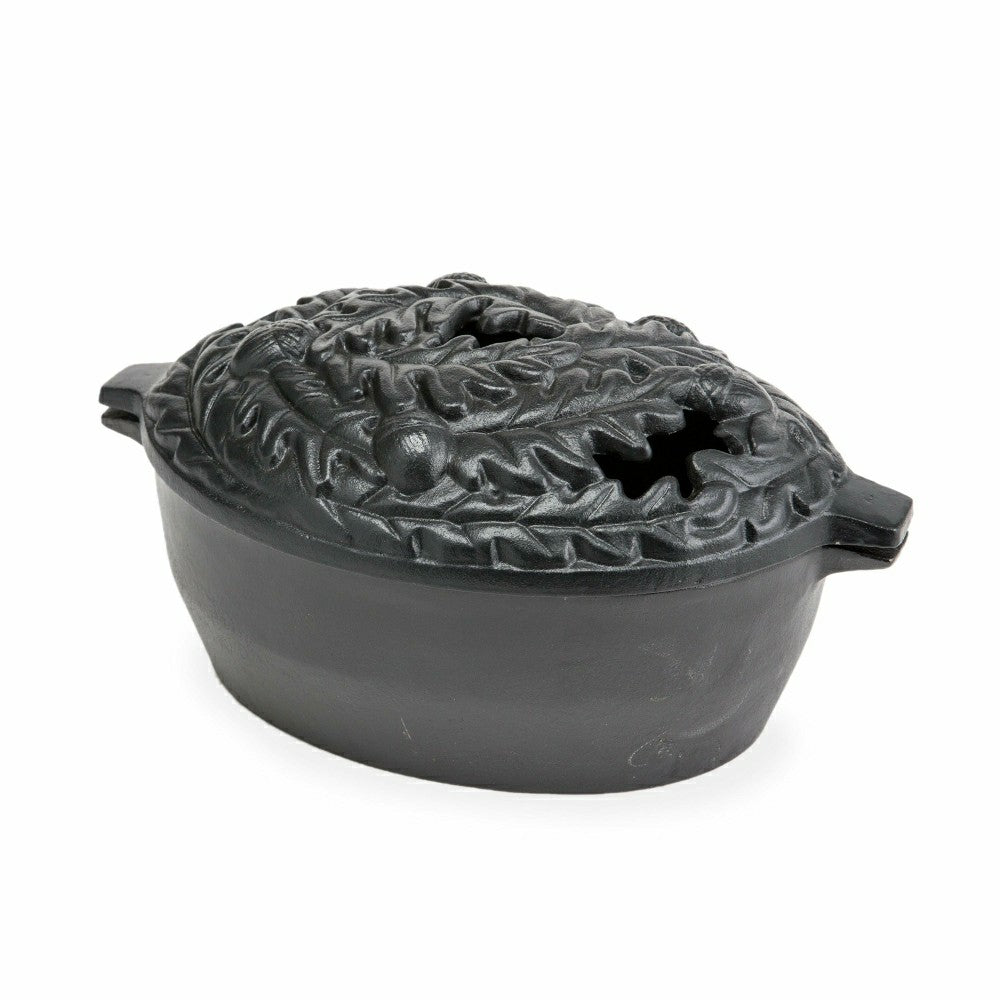 Oak Leaf Cast Iron Wood Stove Steamer | Plow & Hearth