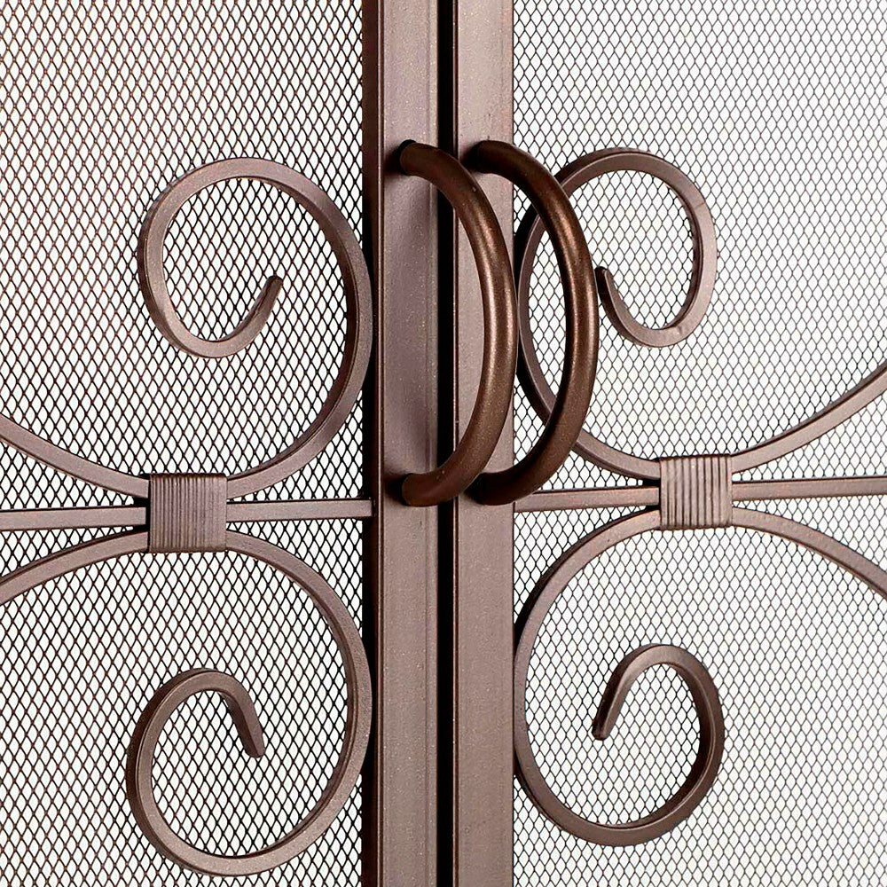Large Crest Flat Guard Fireplace Screen | Plow & Hearth