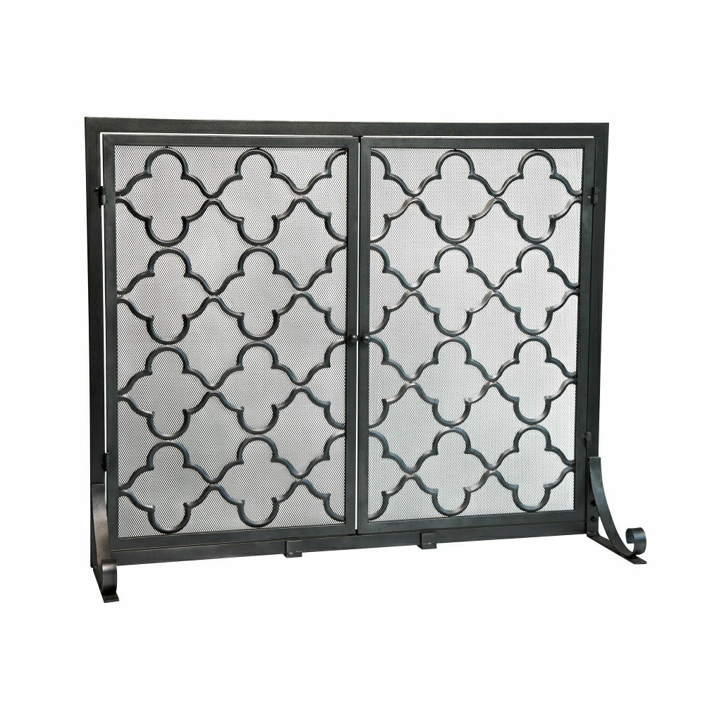 Small Geometric Screen w/Doors, 38"W x 31"H | Plow & Hearth