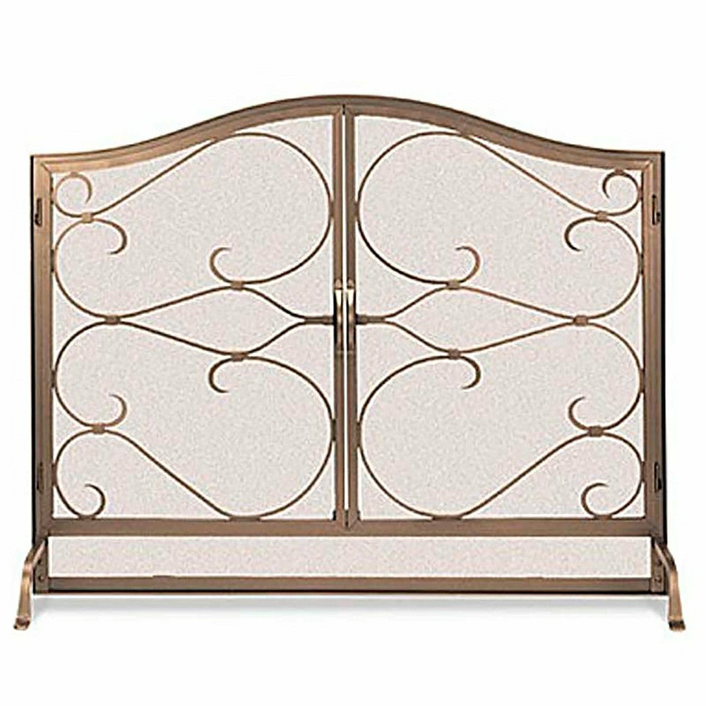 Large Iron Gate Hearth Screen with Doors | Plow & Hearth