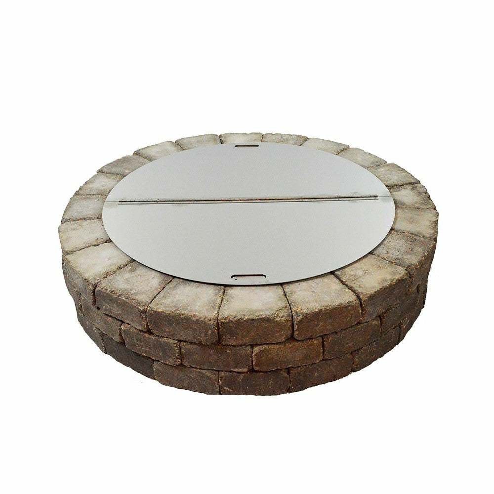 Heavy-Duty Stainless Steel Round Fire Pit Cover | Plow & Hearth