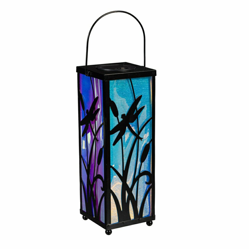 Iridescent Dragonfly Solar Lantern, 11.4" H | Plow & Hearth