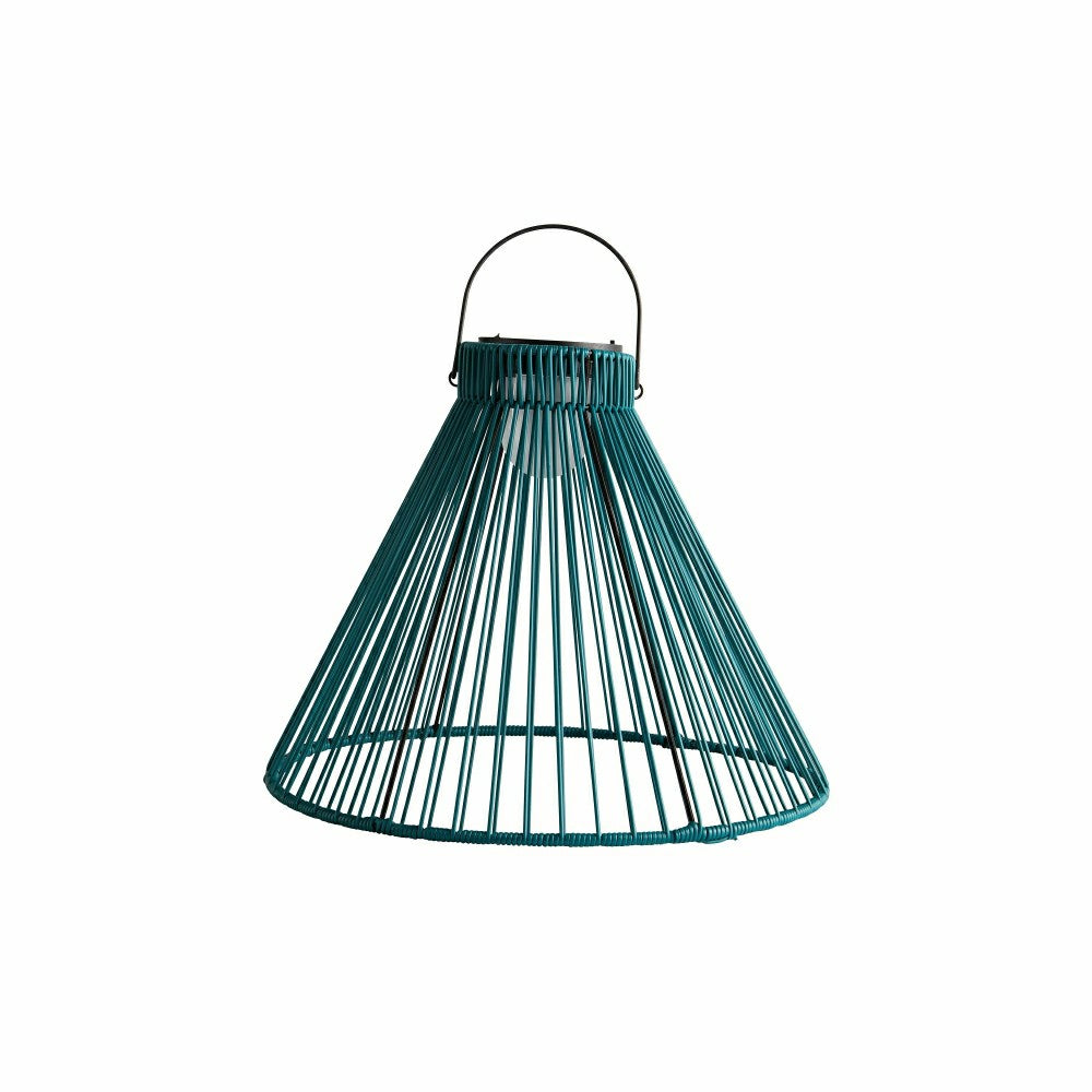 Large Solar Hanging Pendant Light, Teal Green | Plow & Hearth
