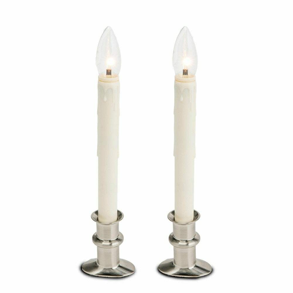 Adjustable Window Hugger Candles, Set of 2 | Plow & Hearth