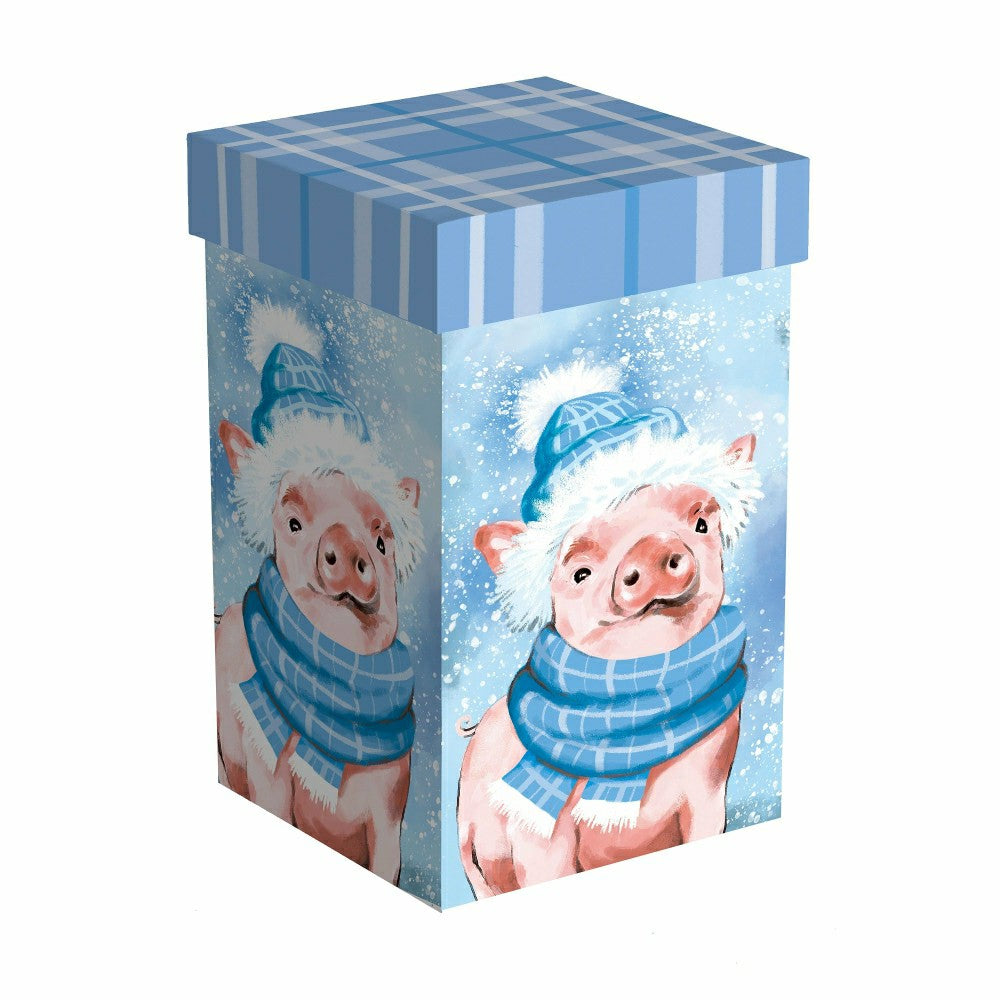 Holly Homestead Travel Cup Ceramic Perfect Cup, Pig, 17oz, Gift Box | Plow & Hearth