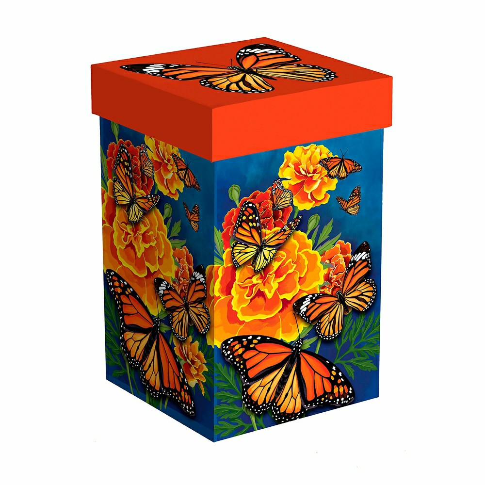 Harvest Blossom Mariposa Melody Monarch Ceramic Ceramic Perfect Cup, 1 | Plow & Hearth