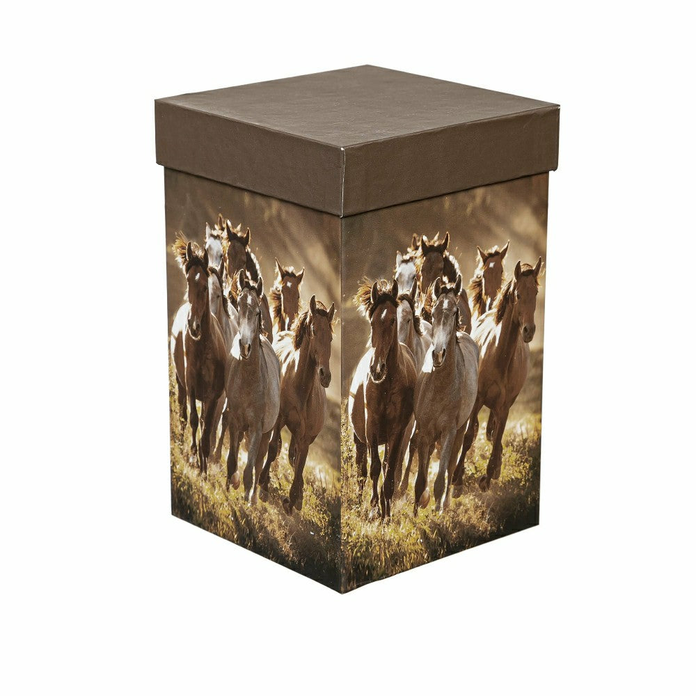 Ceramic Perfect Travel Cup, 17oz, w/ Gift Box, Running Horses | Plow & Hearth