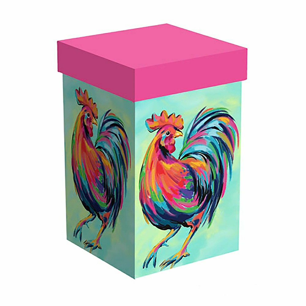 Hillside Pasture Travel Cup Ceramic Perfect Cup, Colorful Rooster, 17o | Plow & Hearth