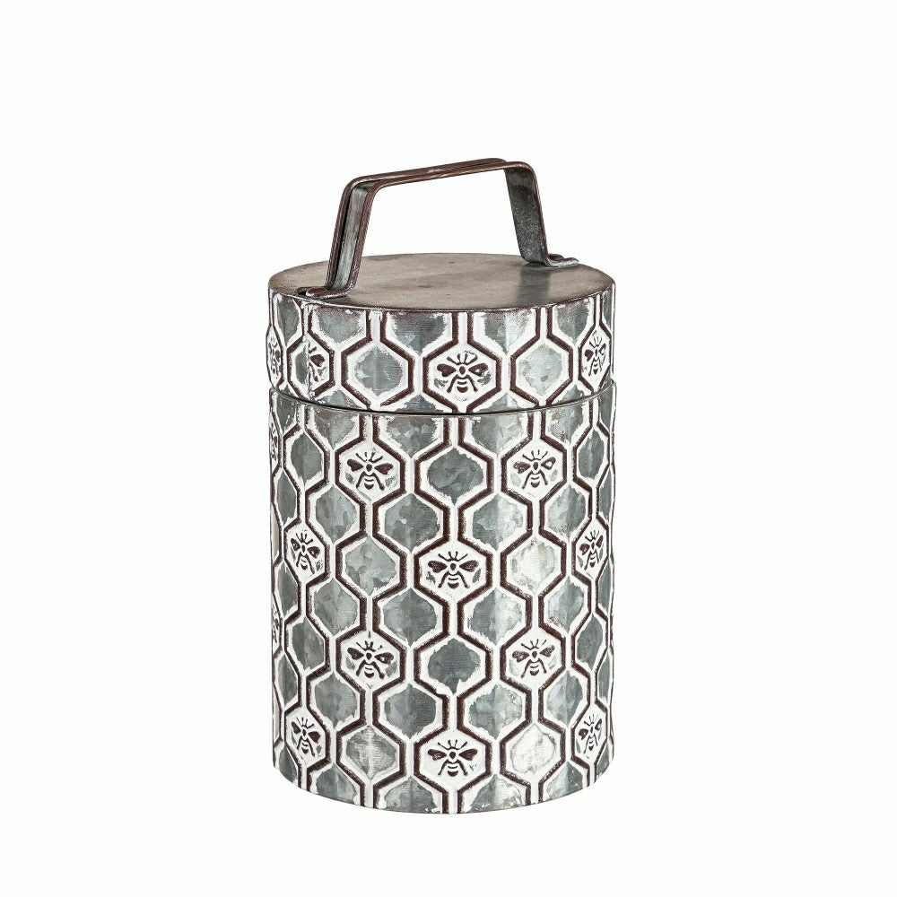 Embossed Honeycomb Storage Containers, Set of 2 | Plow & Hearth