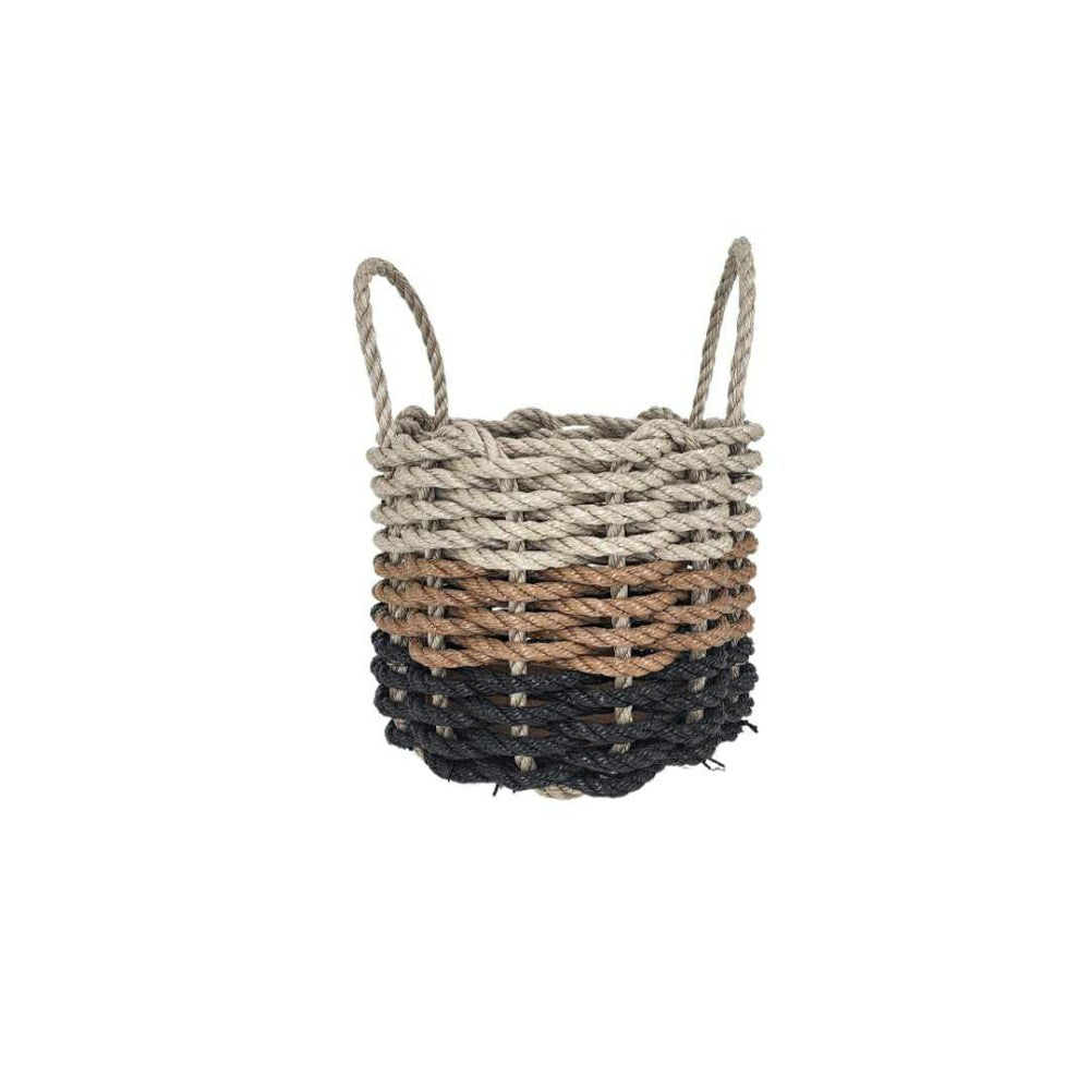 Authentic Maine Lobster Rope Storage Black, Brown, Tan Ombre | Plow & Hearth
