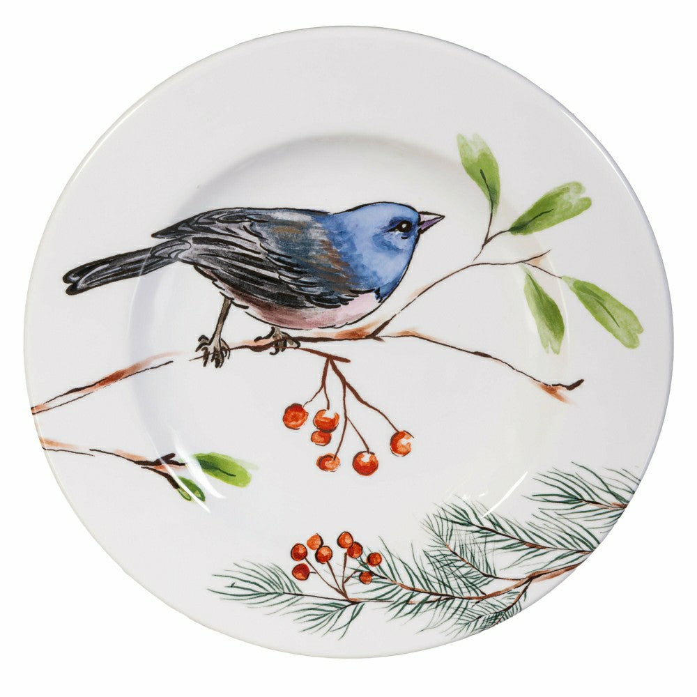 Snowbirds Salad Plate Melamine Bluejay, 8.6" | Plow & Hearth