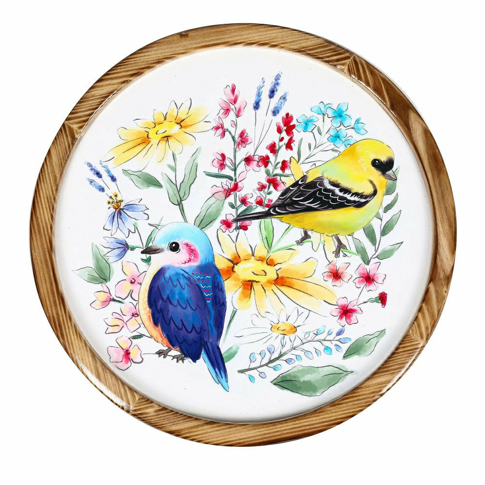 Birds with Flowers Lazy Susan | Plow & Hearth